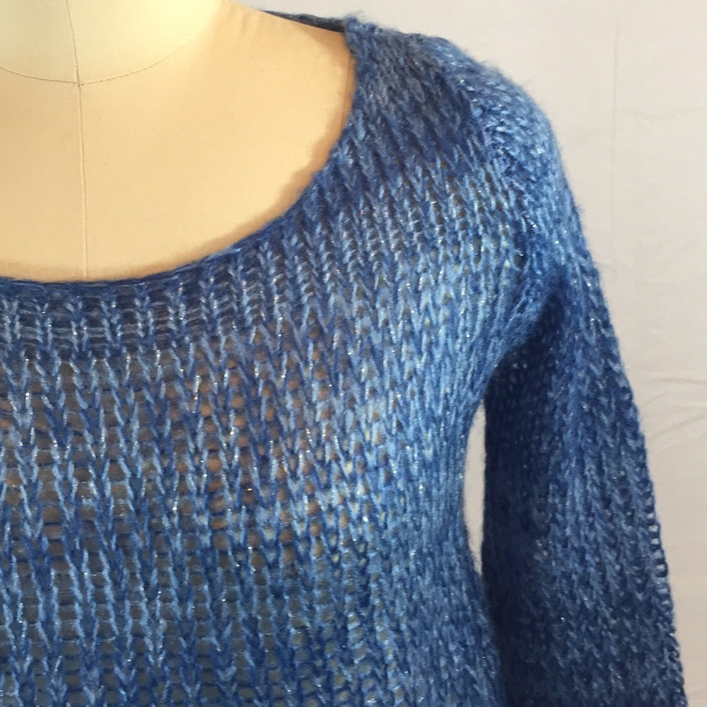 CROCHETED KNIT SWEATER - Picture 7 of 7
